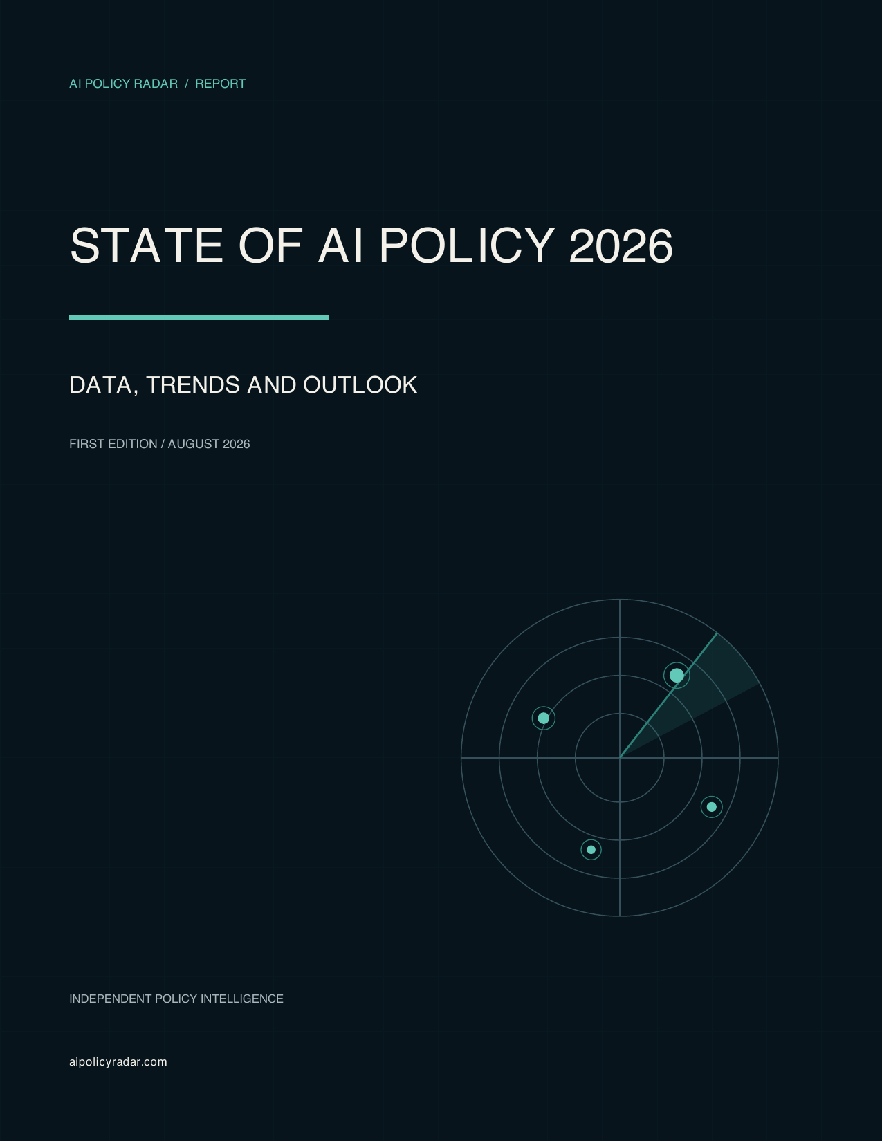 Cover of the State of AI Policy 2026 report